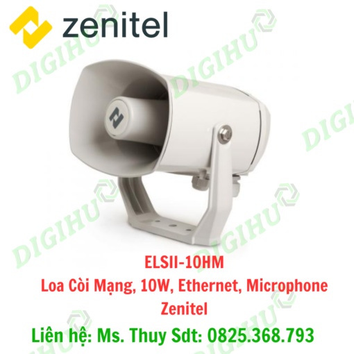 ELSII-10HM| Loa Còi Mạng, 10W, Ethernet, Microphone Zenitel - Digihu Vietnam