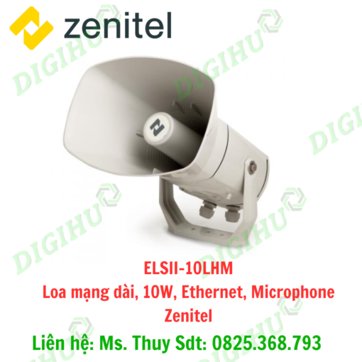 ELSII-10LHM| Loa mạng dài, 10W, Ethernet, Microphone Zenitel - Digihu Vietnam