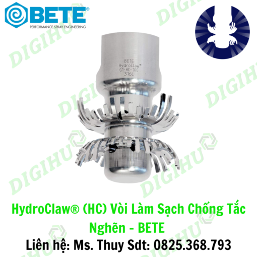 HydroClaw® (HC) Vòi Làm Sạch Chống Tắc Nghẽn Bete – Digihu Vietnam